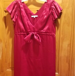 Betsey Johnson Red Silk Dress SZ 8